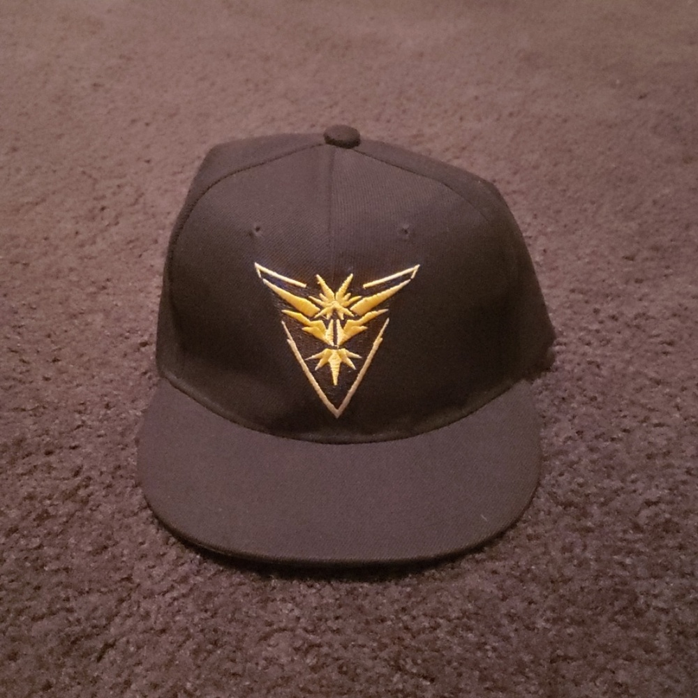 Pokemon snap back hat.
